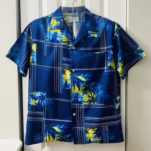 Vintage KOLE KOLE Mens Hawaiian Shirt Beach Surf Theme Size Large Made In USA!